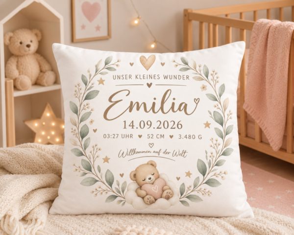 Schlafendes Baby Mit Raya Linnea Kuschelkissen