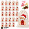 Teddy Mit Bart Adventskalender Mit 24 Baumwoll Saeckchen Zum Befuellen. Wiederverwendbar Liebevoll Gestaltet Und Perfekt Fuer Kinder Erwachsene. Jetzt Entdecken