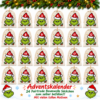 Mit Gruenem Monster Gesicht Adventskalender Im Weihnachtszauber